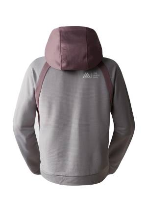 Ma Full Zıp Fleece Kadın Sweatshirt - NF0A856C Gri/Açık Gri - Thumbnail