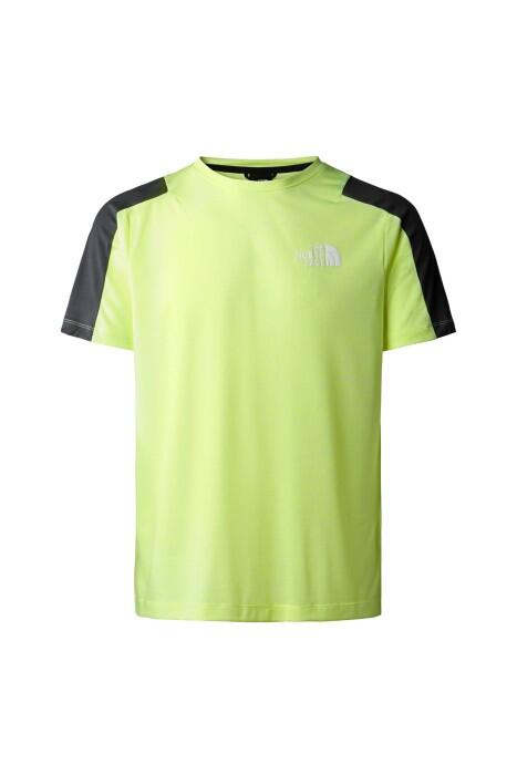 Ma S/S Tee Erkek T-Shirt - NF0A823V Neon Sarı/Asfalt Gri - 1