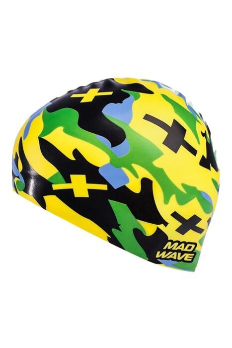 Madwave - Silicone Cap Camouflage Unisex Bone - M0550 07 Sari/Siyah