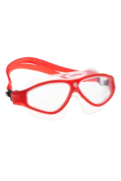 Swim Mask Flame Mask Yüzücü Gözlüğü - M0461 02 Kırmızı/Şeffaf