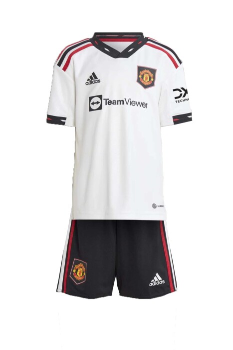 Manchester United 22/23 Away Çocuk Takım Forma - H64051 Siyah/Beyaz - 1