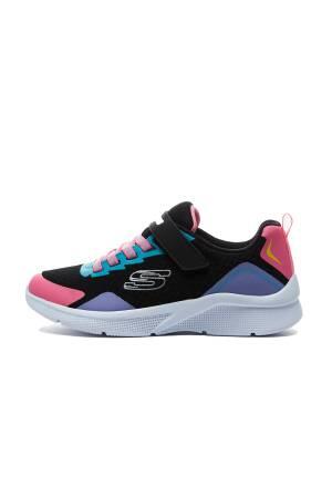 Microspec - Bright Retros Kız Çocuk Ayakkabı - 302348L Siyah/Renkli - Skechers