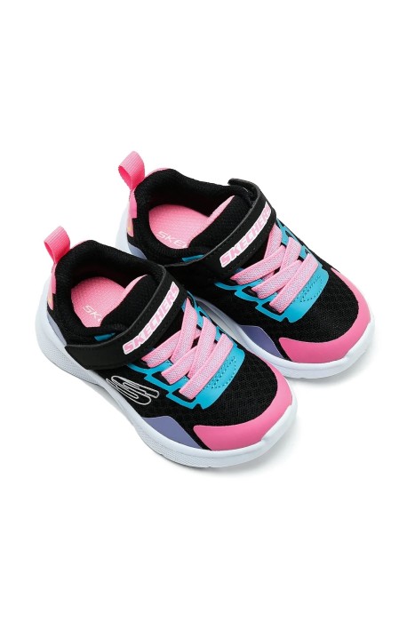 Microspec - Bright Retros Kız Çocuk Spor Ayakkabı - 302348N Siyah/Çoklu