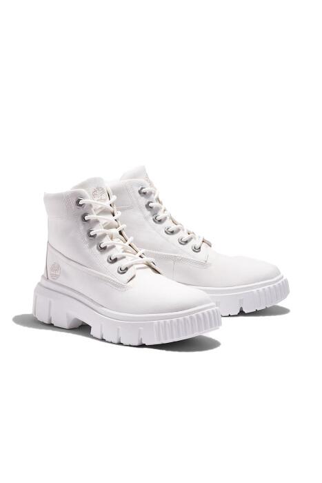 Mid Lace Up Kadın Bot - TB0A2JFQ Beyaz - 4