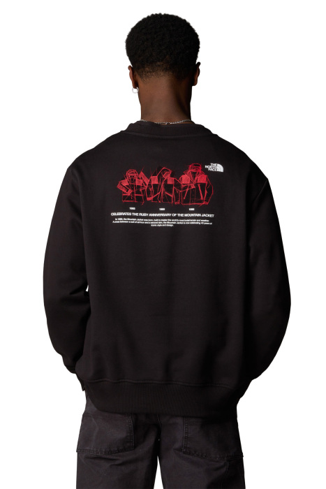 Mnt Annıversary Relaxed Crew Unisex Ceket - NF0A8DN6 Siyah - 1