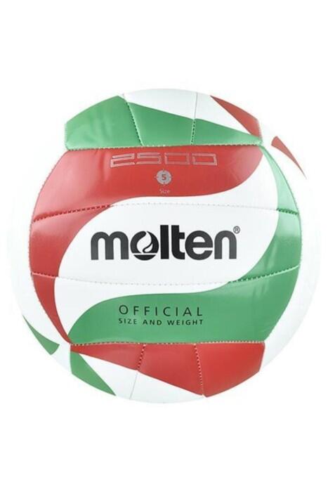 Molten Voleybol Topu 5 No Dikişli - V5M2500 Yeşil/Kırmızı/Beyaz - 1