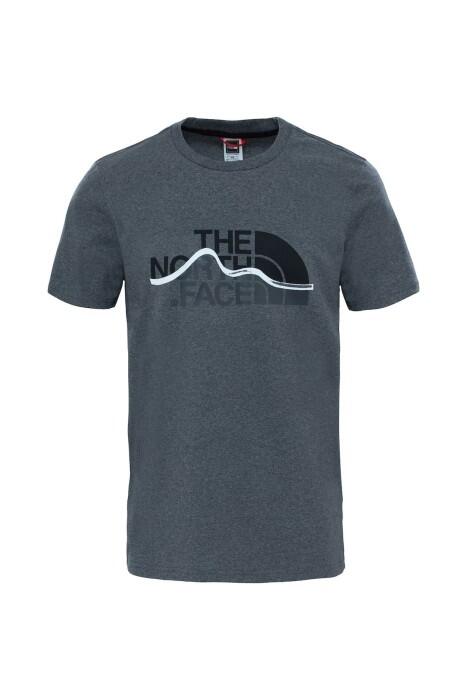 Mountain Line Tee - Eu Erkek T-Shirt - NF00A3G2 Gri - 1