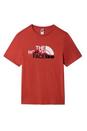 Mountain Line Tee - Eu Erkek T-Shirt - NF00A3G2 Kırmızı - Thumbnail