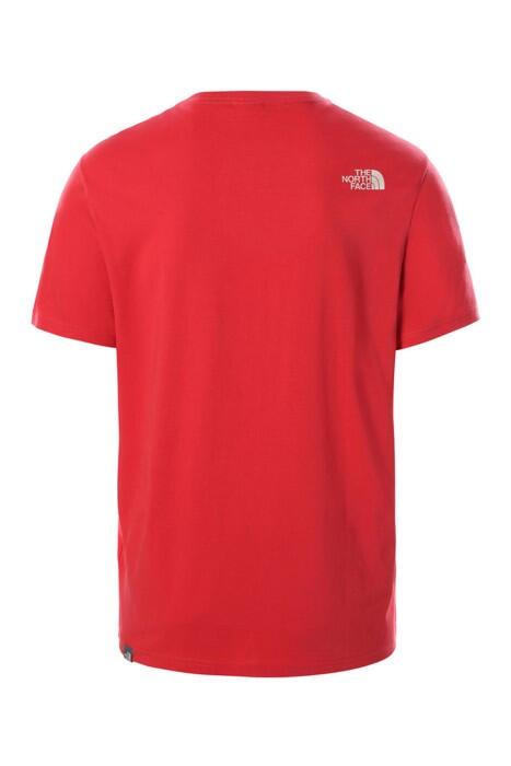 Mountain Line Tee - Eu Erkek T-Shirt - NF00A3G2 Kırmızı
