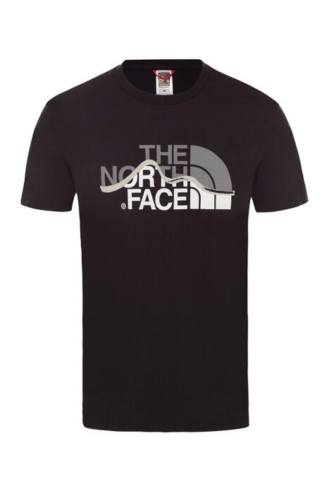 The North Face - Mountain Line Tee - Eu Erkek T-Shirt - NF00A3G2 Siyah