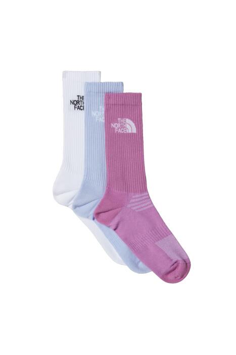 Multı Sport Cush Crew Sock 3P Unisex Çorap - NF0A882H Beyaz/Pembe - 1