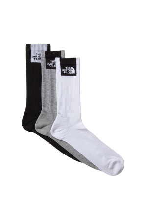 Multı Sport Fıne Box Cush Crew Sock 3P Unisex Çorap - NF0A8EGJ Siyah/Beyaz - The North Face
