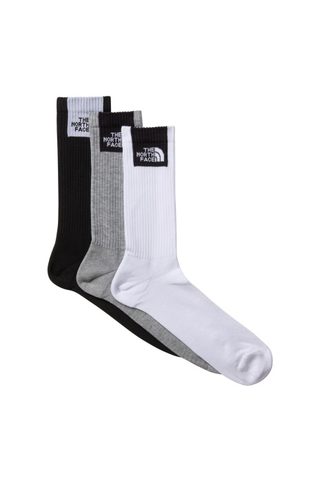 Multı Sport Fıne Box Cush Crew Sock 3P Unisex Çorap - NF0A8EGJ Siyah/Beyaz - 1