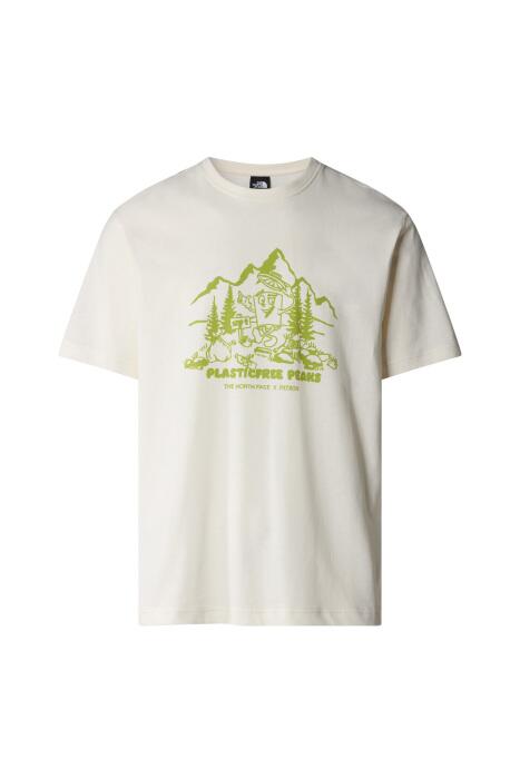Nature S/S Tee Erkek T-Shirt - NF0A87DX Krem - 1