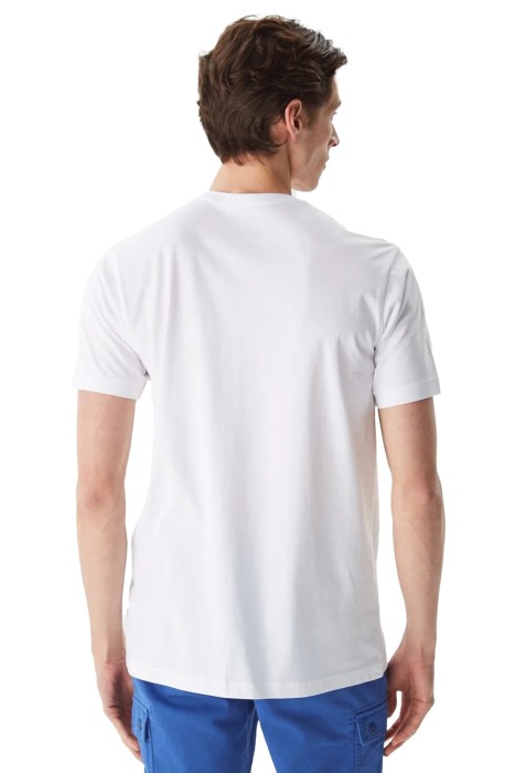 Nautica Baskılı Erkek T-Shirt - V35531T Beyaz