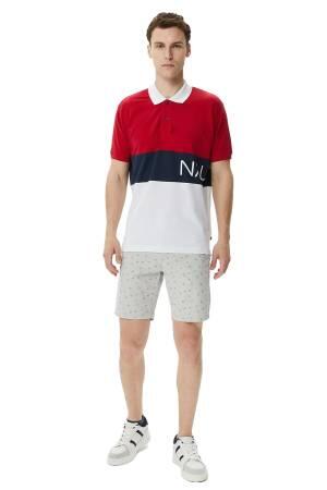 Nautica Classic Erkek Polo T-Shirt - K35504T Kırmızı - Thumbnail