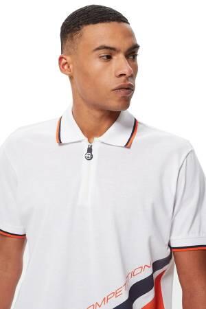 Nautica Classic Erkek T-Shirt - K35428T Beyaz - Thumbnail