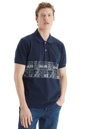 Nautica Classic Erkek T-Shirt - K35513T Lacivert - Thumbnail