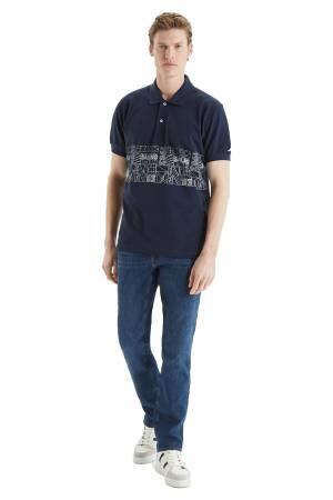 Nautica Classic Erkek T-Shirt - K35513T Lacivert - Thumbnail
