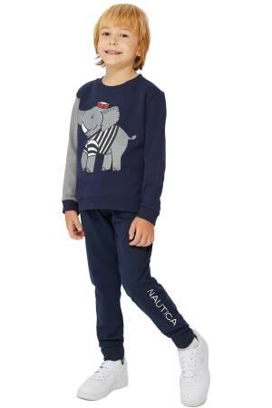 Nautica Erkek Çocuk SweatShirt - KB27362T Lacivert - Thumbnail