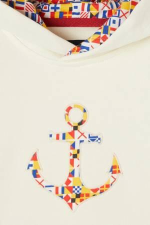 Nautica Erkek Çocuk SweatShirt - KB37259T Krem - Thumbnail