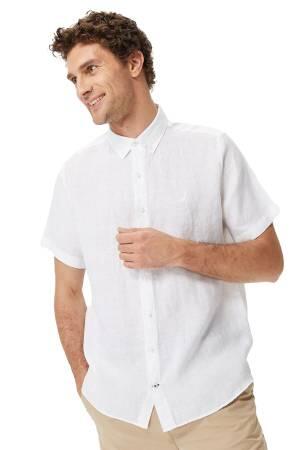Nautica Erkek Gömlek - W35100T Beyaz - Thumbnail