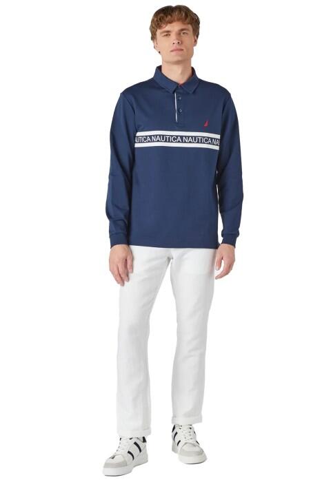 Nautica Erkek Polo Sweatshirt - K37500T Lacivert