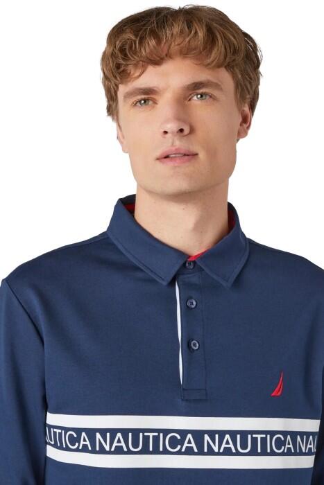 Nautica Erkek Polo Sweatshirt - K37500T Lacivert