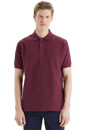 Nautica Erkek Polo Yaka T-Shirt - K35000T Bordo - Thumbnail