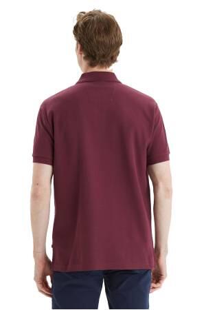 Nautica Erkek Polo Yaka T-Shirt - K35000T Bordo - Thumbnail