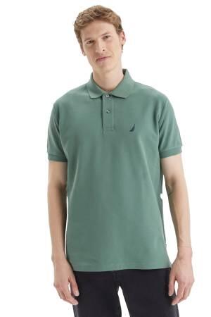 Nautica Erkek Polo Yaka T-Shirt - K35000T Haki - Thumbnail