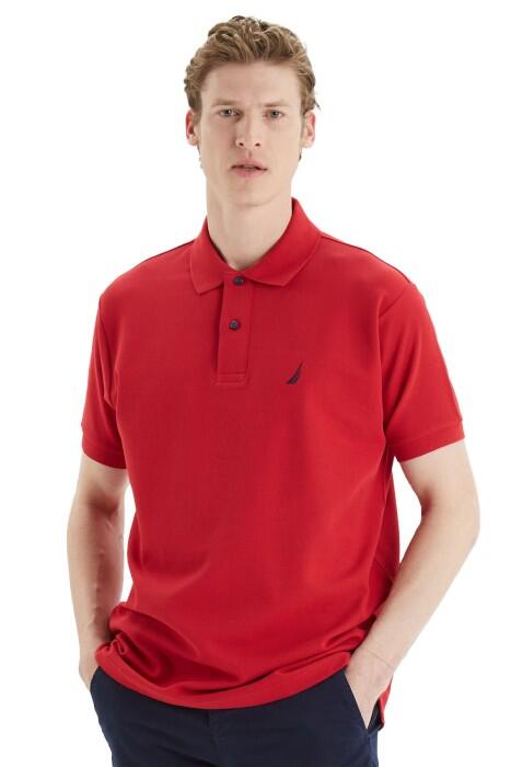 Nautica - Nautica Erkek Polo Yaka T-Shirt - K35000T Kırmızı