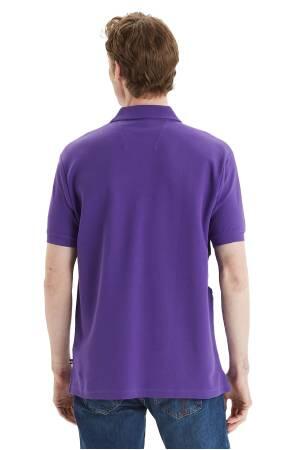 Nautica Erkek Polo Yaka T-Shirt - K35000T Mor - Thumbnail