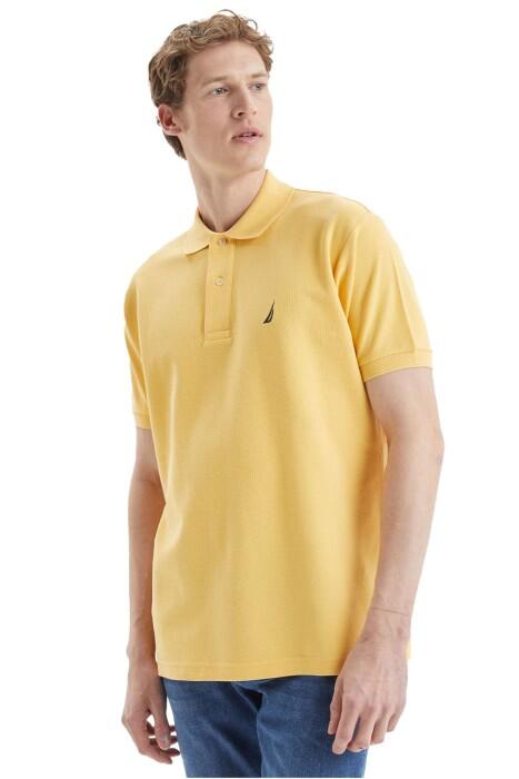 Nautica - Nautica Erkek Polo Yaka T-Shirt - K35000T Sarı