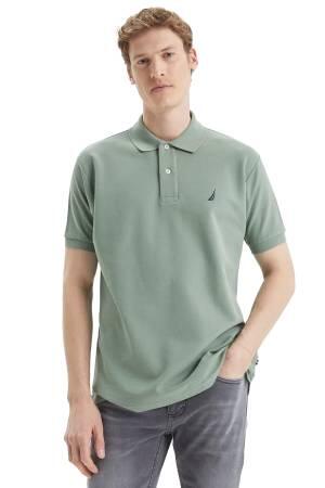 Nautica Erkek Polo Yaka T-Shirt - K35000T Yeşil - Thumbnail