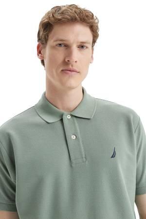 Nautica Erkek Polo Yaka T-Shirt - K35000T Yeşil - Thumbnail