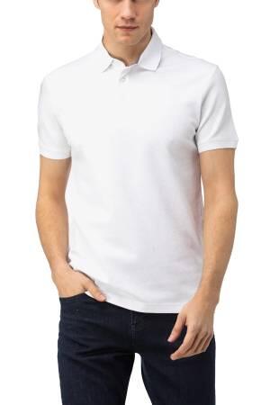 Nautica Erkek Polo Yaka T-Shirt - K35052T Beyaz - Thumbnail