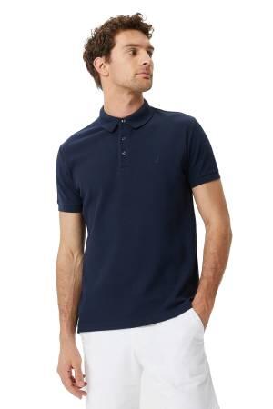 Nautica Erkek Polo Yaka T-Shirt - K35052T Lacivert - Thumbnail