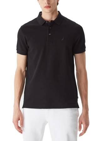 Nautica Erkek Polo Yaka T-Shirt - K35052T Siyah - Thumbnail