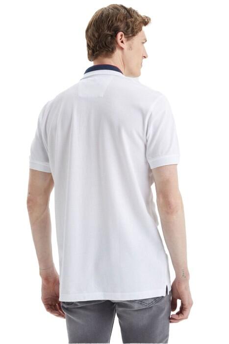 Nautica Erkek Polo Yaka T-Shirt - K35509T Beyaz - 2