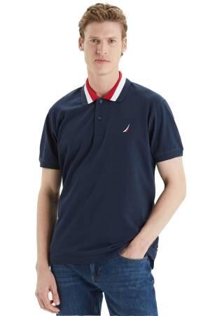 Nautica Erkek Polo Yaka T-Shirt - K35509T Lacivert - Thumbnail