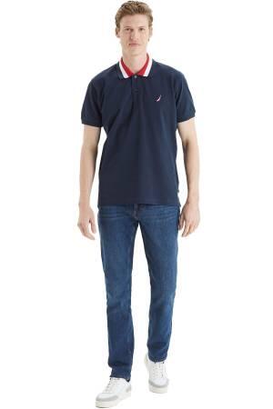 Nautica Erkek Polo Yaka T-Shirt - K35509T Lacivert - Thumbnail