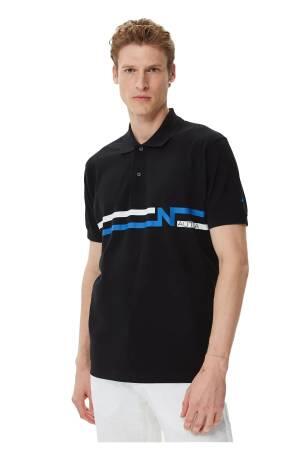 Nautica Erkek Polo Yaka T-Shirt - K35510T Siyah - Thumbnail