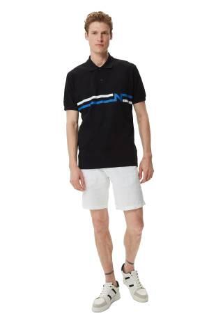 Nautica Erkek Polo Yaka T-Shirt - K35510T Siyah - Thumbnail