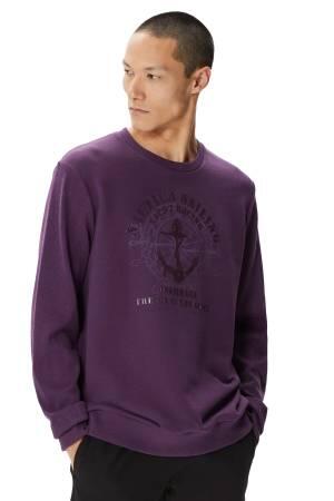 Nautica Erkek SweatShirt -K37212T Bordo - Thumbnail