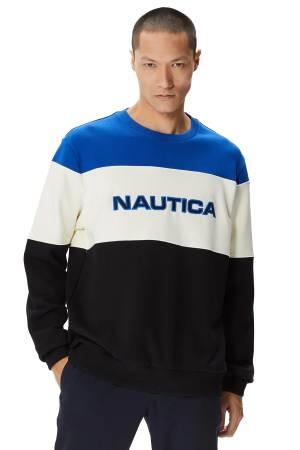 Nautica Erkek SweatShirt - K37469T Mavi - Thumbnail