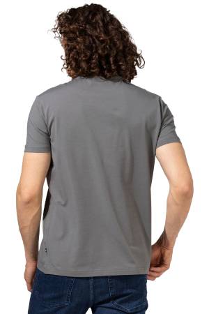Nautica Erkek T-Shirt - V15128T Açık Gri - Thumbnail