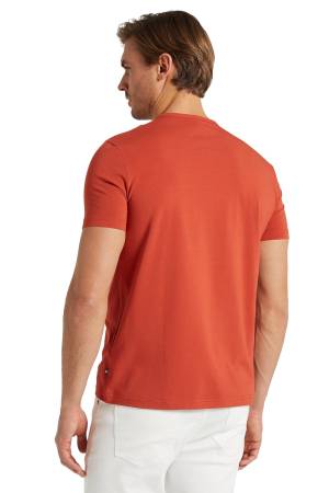 Nautica Erkek T-Shirt - V15128T Açık Turuncu - Thumbnail
