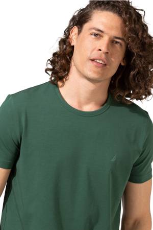 Nautica Erkek T-Shirt - V15128T Yeşil - Thumbnail