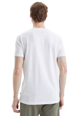 Nautica Erkek T-Shirt - V35009T Beyaz - Thumbnail